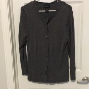 Gray cardigan